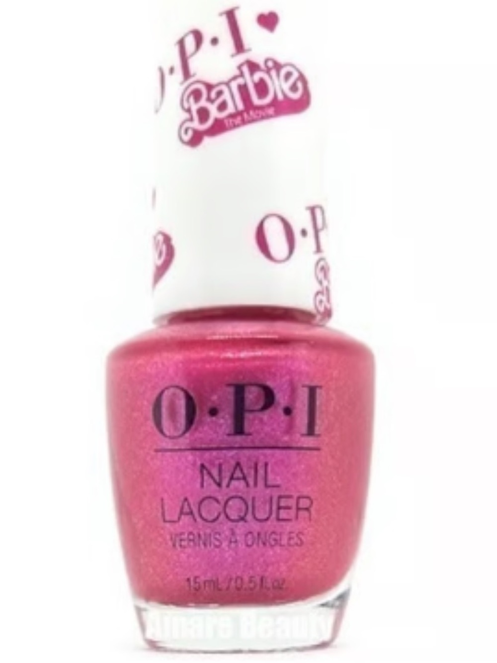 OPI Barbie Pink Shimmer Nail Lacquer welcome to Barbie land polish